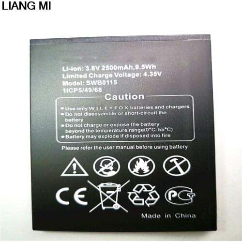 New 2500mAh SWB0115 Replacement Battery For Wileyfox Swift SWB0115 Cell Mobile Phone Batteries with phone stander