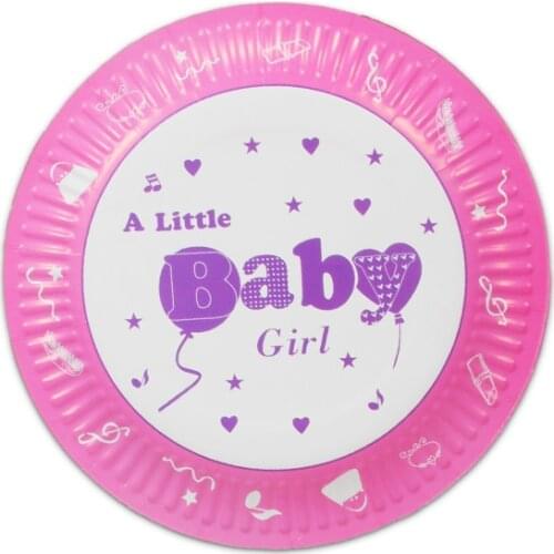 Disposable Paper Plate Cup Straw Tableware Set Wedding Birthday Party Family Banquet Decorations Bronzing Pink Blue Black White