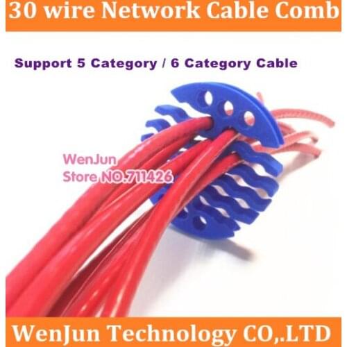 30 wires 5 category/6 category Network module network cable comb machine Wire harness Arrangement tidy tools for computer room