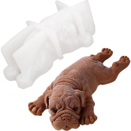 Silicone Cake Mold 3D Cookie Plunger Cute Dog Mould Cooking Tools Gadgets Kitchen Accessories