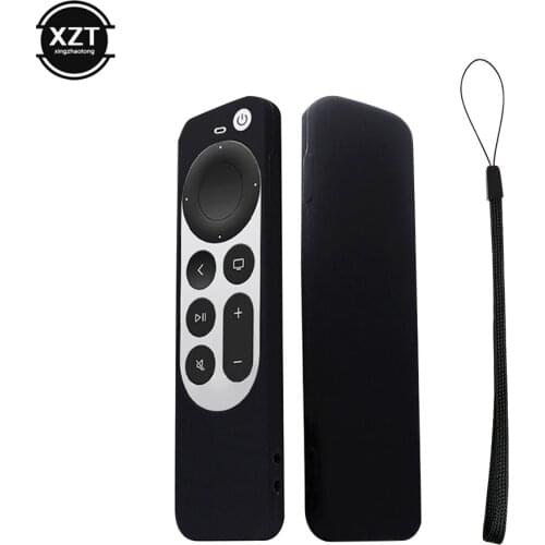 Silicone Remote Case For Apple TV 4K Siri Remote Protective Cover Skin Shockproof Anti-Slip Anti-Drop Cover Remote Protective