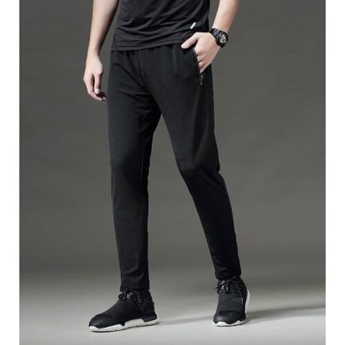 Sweat Pants Running Training Pants Gym Basketball Trousers High Quality Mesh Hole Fitness Sports Pants Men Elastic Breathable