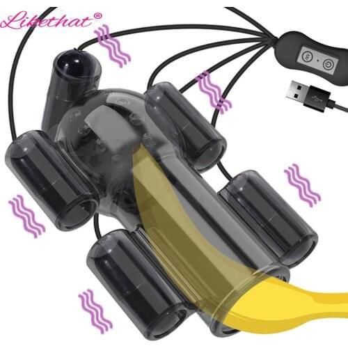 Penis Vibrator Sex Toys for Men12 Speed Penis Trainer Ring Glans Vibrator Toys for Adult Delay Ejaculation Male Dick Masturbate