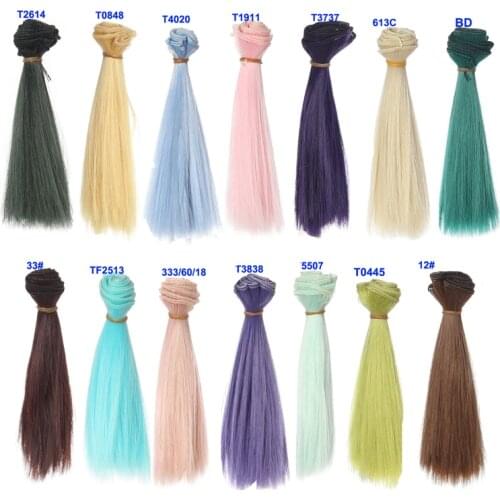 15cm thick bjd wigs doll hair for barbie doll for monster high doll for blythe doll wigs