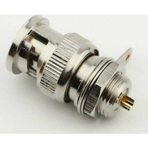 20pcs/lot All copper BNC connector BNC-JY seat Q9 plug back welding method BNC public plug seat BNC panel seat