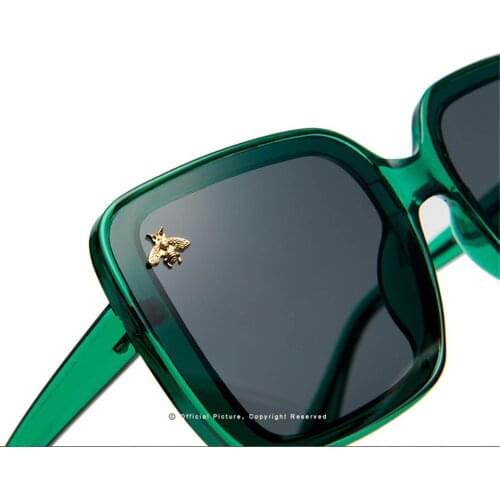 2020 Brand Oversized Sunglasses Women Luxury Gradient Sun Glasses Big Frame Vintage Eyewear UV400 Glasses Little Bee