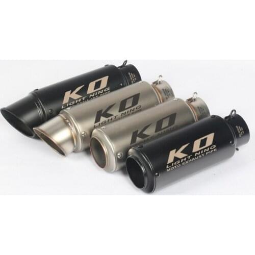 51/61mm Universal Motorcycle Exhaust Vent Pipe Without Muffler 245/300mm Stainless Steel Modified For ATV Street Bike