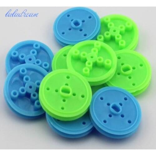 6pcs/lot 2*30mm pulley small sheave motor wheel driving wheel transmission wheel plastic belt pulley