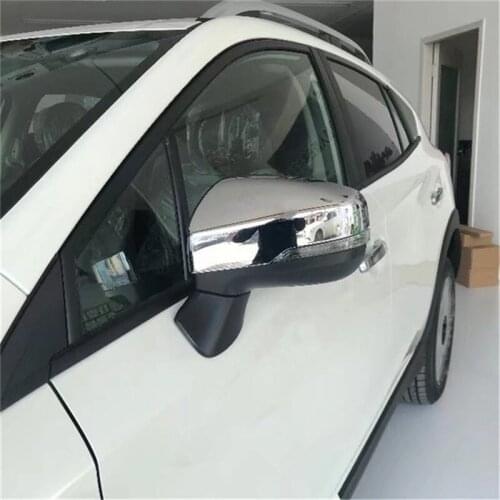 ABAIWAI Car Styling For Subaru XV Crosstrek 2018 2019 ABS Chrome Side Door Mirror Rearview Wing Rear View Mirror Cover Trim