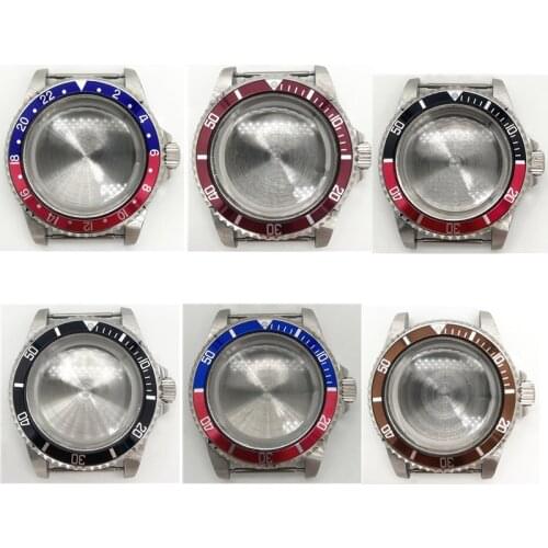 Mens Watch Accessories 40mm Aluminum Frame 316L Stainless Steel Case Suitable for Miyota 8215 Mingzhu2813 Movement