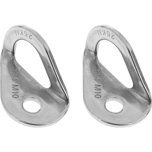 2pcs 3/8in 25KN Stainless Steel Climbing Anchor Bolt Hanger for Climbing Carabiner
