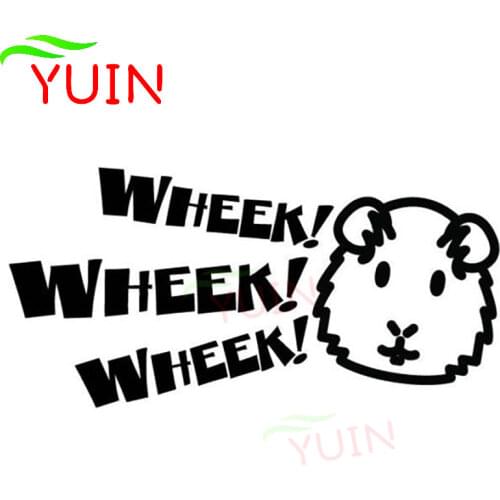 Car Sticker Cartoon Guinea Pig Decals Creative PVC Body Window Bumper Decoration Accessories High Quality Waterproof Stickers