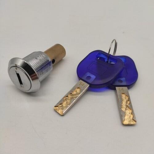 Zinc alloy M19 cylinder twisted egg gumball machine lock with a copper rotating bar