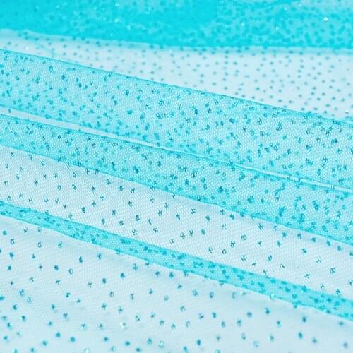 Cheap Glitter Fabric Wedding Decoration Mesh Lace Tulle Fabric Christmas Decoration 25*150 Cm/Piece TJ0225