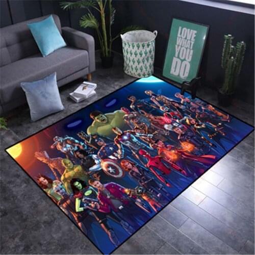 Kids Play Mat Cartoon 80x160CM Washable Spiderman Carpet for Living Room Washable Floor Rug Carpet Rugs for Boys Bedroom