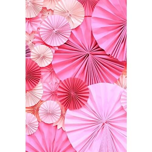 5x7ft pink paper flowers Photography Newborn Backdrop