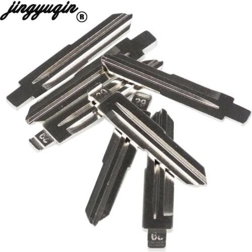 Jingyuqin 15pcs/lot Metal Blank Uncut Flip KD Remote Key Blade Type #29 for Hyundai Sonata Santa Fe JAC