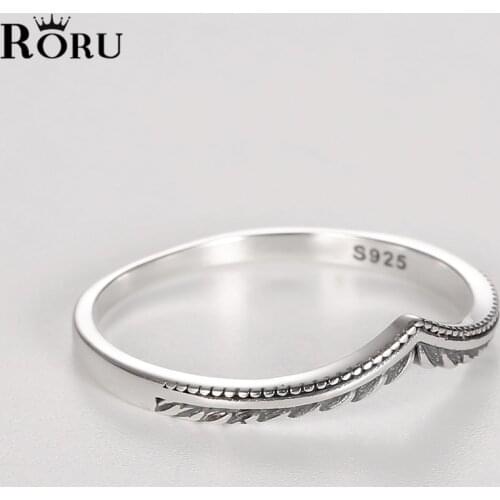 Retro V Shape Vines Finger Rings S925 Sterling Silver for Women Men Engagement Party Punk Fine Jewelry Fashion Accessories Gifts