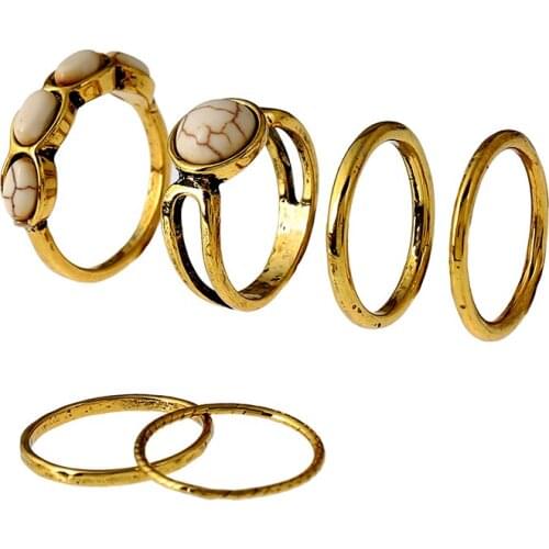 MIARA.L retro ring set with Korean personality fast sales of hand jewelry for wholesale
