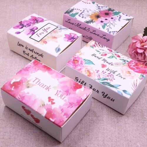 New Dreamcatcher printed gift box Diy handmade love wedding favor box gift package box Soap Box Baby Shower