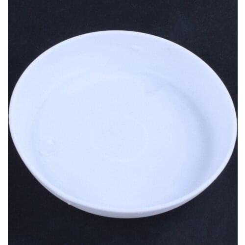 Plastic Plant Flower Pot Planter With Saucer Tray Round Gloss Home Garden Decor