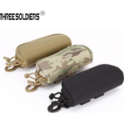 Portable Sunglasses Box Storage Protector Camouflage Tactical Molle Goggle Glasses Bag Case EDC Accessory Bag Outdoor Bags