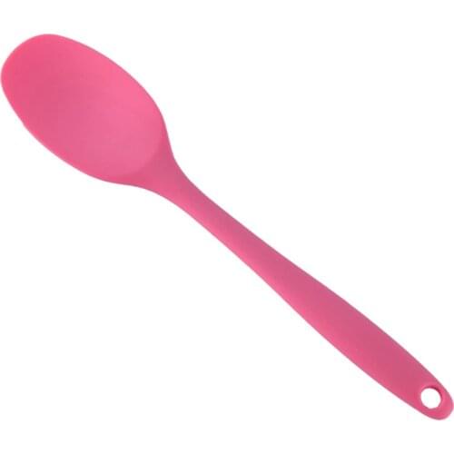Silicone Soup Spoon Scraper With Long Handle Home Kitchen Spoons Scoop Cooking Tools Bakeware Household Making Soup Gadgets