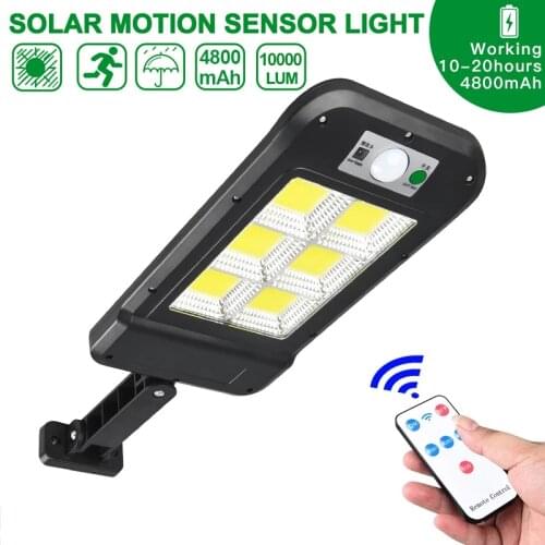 Solar Sensor Wall Light COB Solar Light PIR Motion Sensor Outdoor Solar Wall Street Garden Courtyard Light IP65 Waterproof Lamp