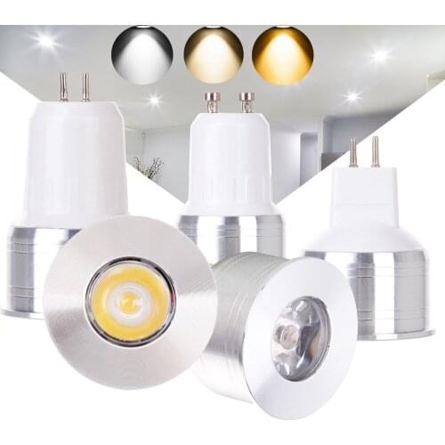 Led Spotlights 3W COB Lamp MR16 GU10 GU5.3 Cup Led Lamp AC 110V 220V DC 12V Led Bulb Warm Cold White Light 15W Equivalent Lamps