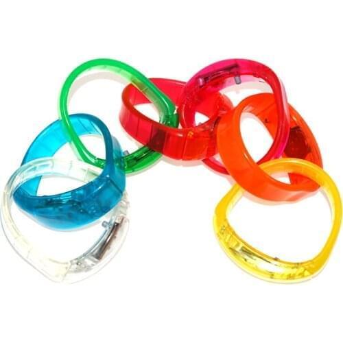 Led Dance Gafas Led 10pcs/lot Bar Club Party Sport Flashing Bangle Bracelets At Night Women Man Best Gift Safe Electronic Toy