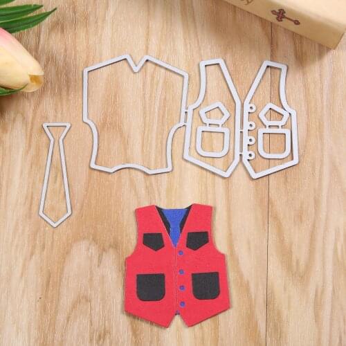 Three-dimensional Sleeveless Clothes Metal Cutting Dies For DIY Scrapbooking Decorative and Card Making Embossing Craft New