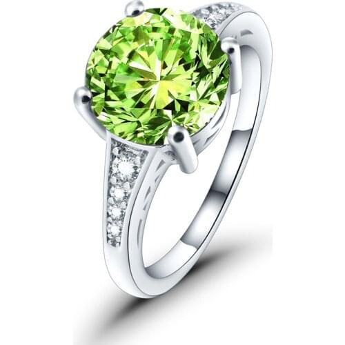 High Quality Top AAA Zircon Luxury silver ring wedding engagement beautiful rings for woman Love gift Big Zircon stone jewelry