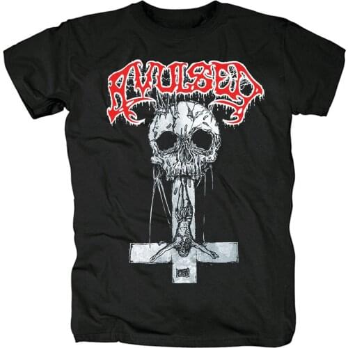 10 Designs Avulsed Skull Cross Streetwear Rock Brand Shirt Heavy Death Metal Punk Fitness Skateboard Demon Tee Rocker