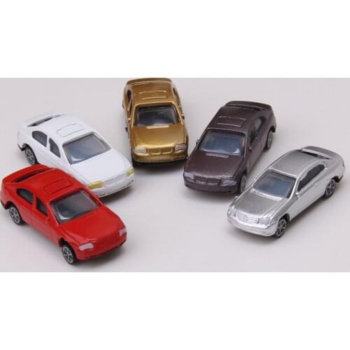 100pcs Painted Model Cars Building Train Layout Scale HO (1 to 100) CB100-3 Model Building Toy Kits Best Gift for Kid Children
