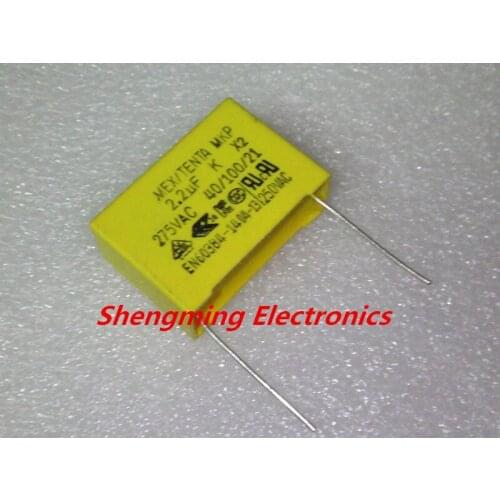 50PCS 275VAC 225K 2.2UF ( 2.2uF K X2 275VAC ) Safety Capacitor P=27MM