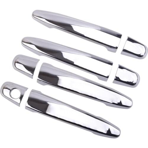 8Pcs Silver Car Door Handle Cover Trim Fit for Toyota Avalon Highlander Camry Sienna Tacoma 4Runner Lexus GS300 GX470 2009 2008
