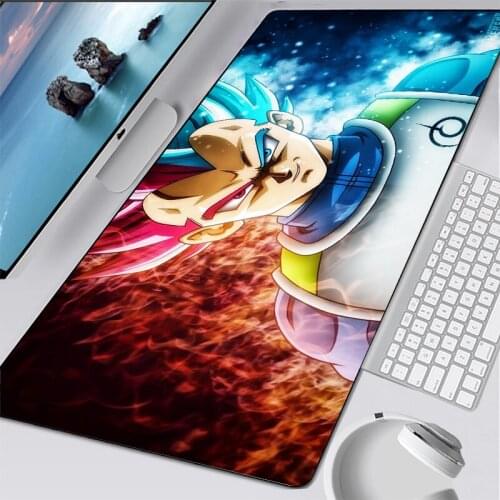Anime Goku and Vegeta Large Laptop Mouse Pad carpet Notbook Computer keyboard Mousepad Gamer Play mouse pad Csgo manga gift