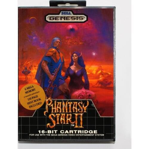 Phantasy Star II 16bit MD Game Card For Sega Mega Drive/ Genesis with Retail Box