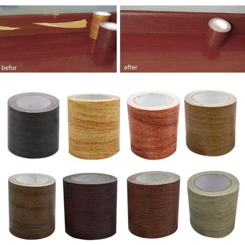 Floor Furniture Renovation Skirting Line Sticker Realistic Wood Grain Repair Adhensive Duct Tape Home Decoration