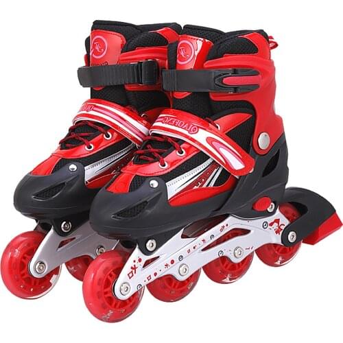 Skates roller skates stand wheels fashion skates exercise Flat Skating Shoes Sliding Inline Sneakers 4 wheels 1 Row Line Outdoor