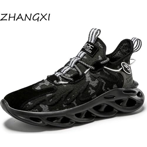 Mens Casual Shoes Autumn Trend Style Breathable Mesh Light Personality Male Sneakers Flying Weaving Tenis Masculino ZHANGXI