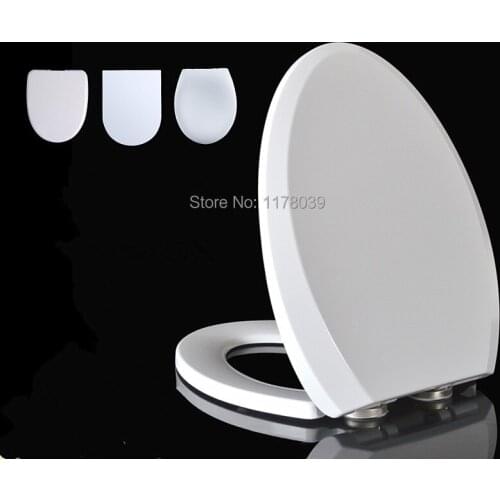High quality V/U/O TYPE Slow-Close toilet seats cover,thickened Ordinary toilet seats lid,Universal buffer toilet seats,J17555