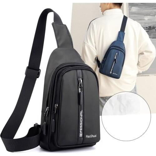 Fashion Mens Small Crossbody Chest Bags 2021 New High Quality Nylon Messenger Bag Casual Multifunction Travel Sling Chest Packs