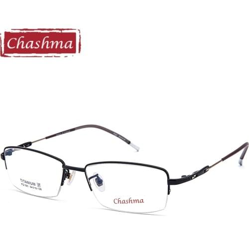 Chashma Gentlemen Pure Titanium Lentes Opticos Gafas Top Quality Titanium Frames Super Light 12 Grams Men Gold Eyeglasses