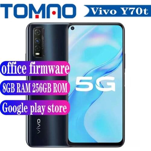 Original Official New Vivo Y70t 5G SmartPhone 6.53" Exynos 880 Octa Core 6GB 8GB RAM 128GB 256GB ROM 48MP Main Camera Android 10