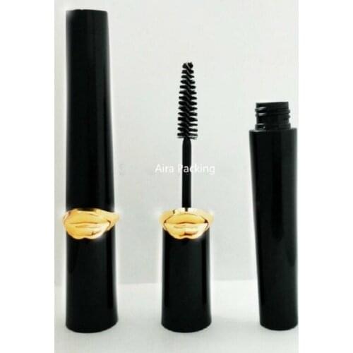 50 pcs Empty Cosmetic Lip Gloss Packing Tube Plastic Mascara Container Professional Eyeliner Storage Bottle 12.1mm LipstickTube