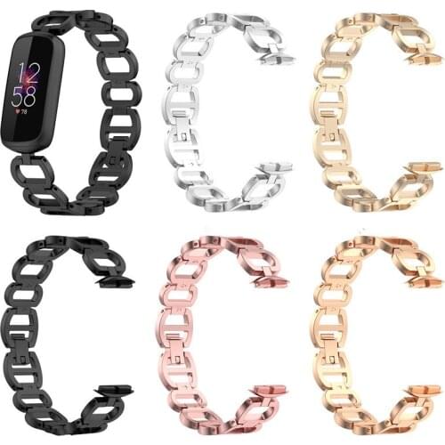 Luxury Wrist Strap For Fitbit Luxe Bracelet Smart Band Metal Replacement Watch Strap For Fitbit luxe Special Edition Accessories