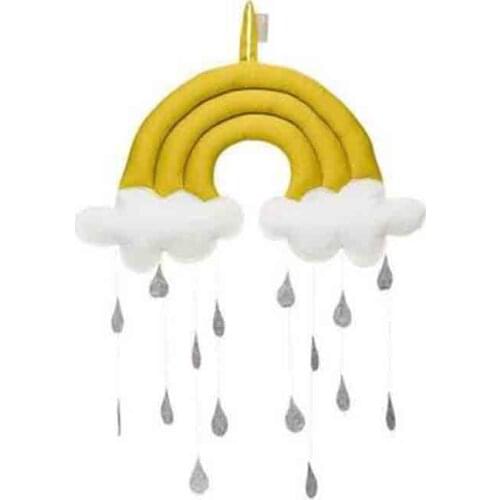 Nordic Style Rainbow Raining Cloud Decoration Baby Room Wall Hanging Kids Tent Decoration Children Room Accessories Photo Props