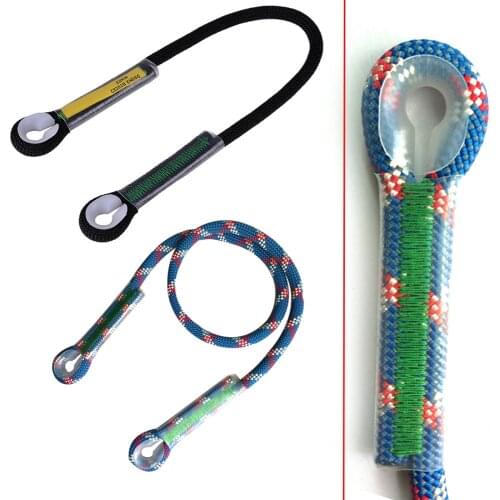 Outdoor Rock Climbing Prusik Loop Pre-Sewn Rope Eye To Eye Heat Resistant Friction Hitch Cord