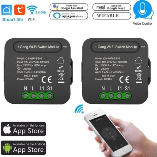 Universal Smart Breaker Timer Smart Life APP Wireless Remote Control Works With Alexa Google Home DIY WiFi Smart Light Switch